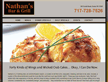 Tablet Screenshot of nathansbarandgrill.com